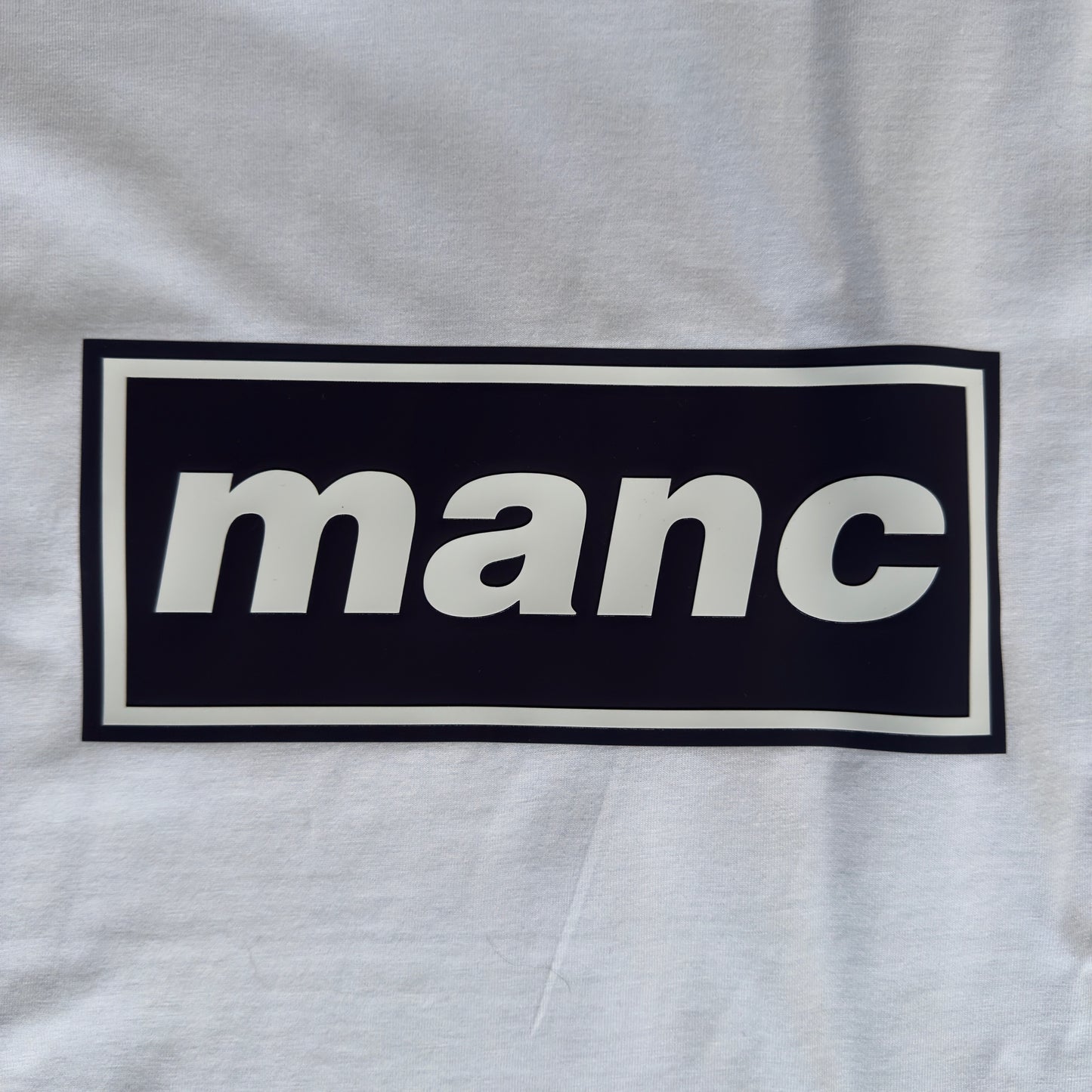 White Manc '3D' T-Shirt