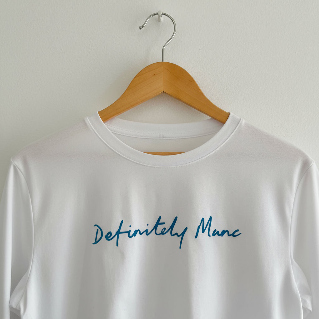 White Definitely Manc '3D' Premium T-Shirt