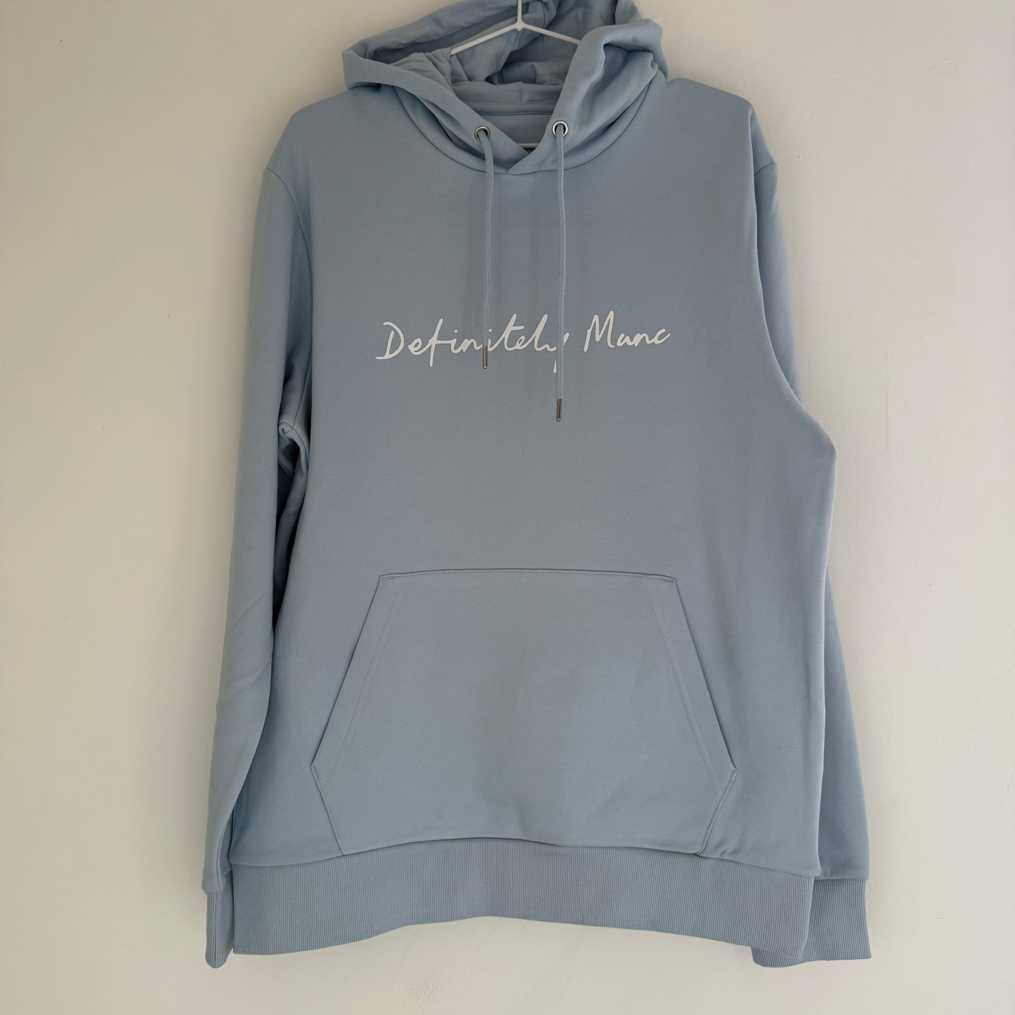 Sky Blue Definitely Manc '3D' Premium Hoodie