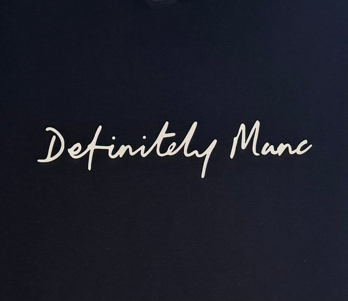 Navy Definitely Manc '3D' Premium Hoodie
