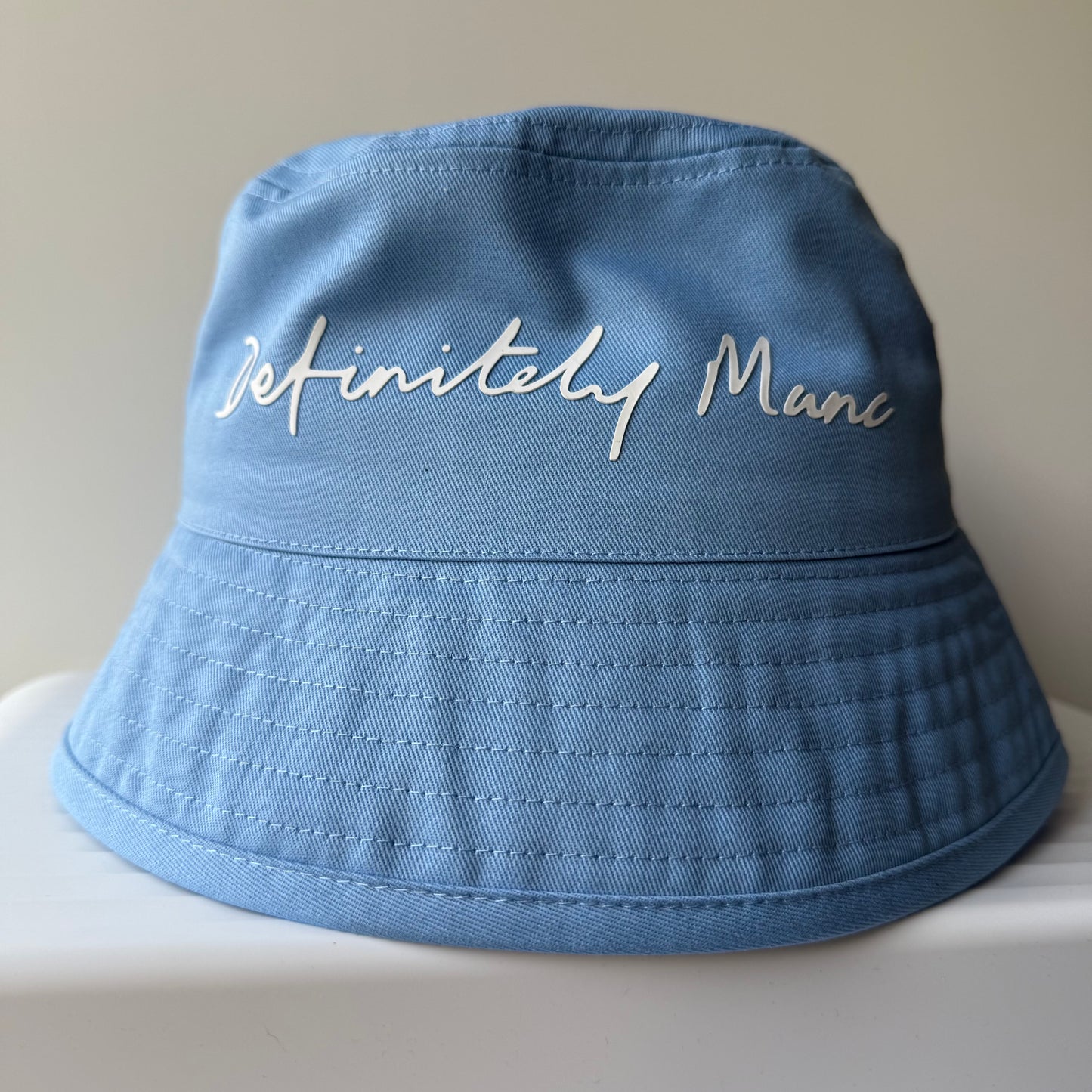 Sky Blue Definitely Manc '3D' Bucket Hat