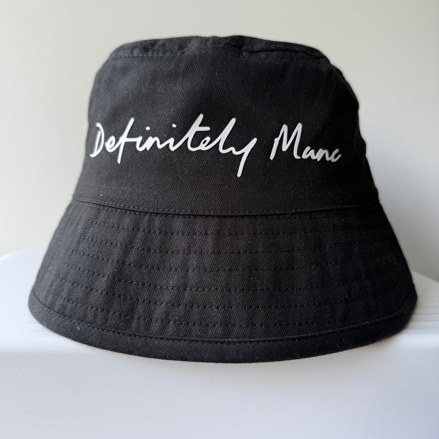 Black Definitely Manc '3D' Bucket Hat