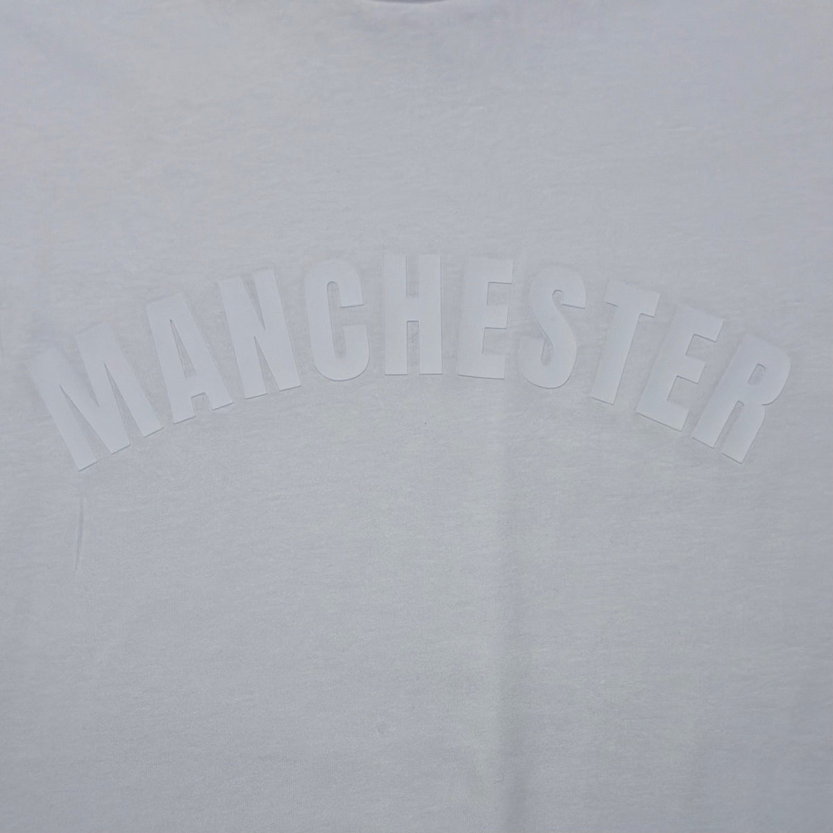 White Manchester '3D' WhiteWash T-shirt