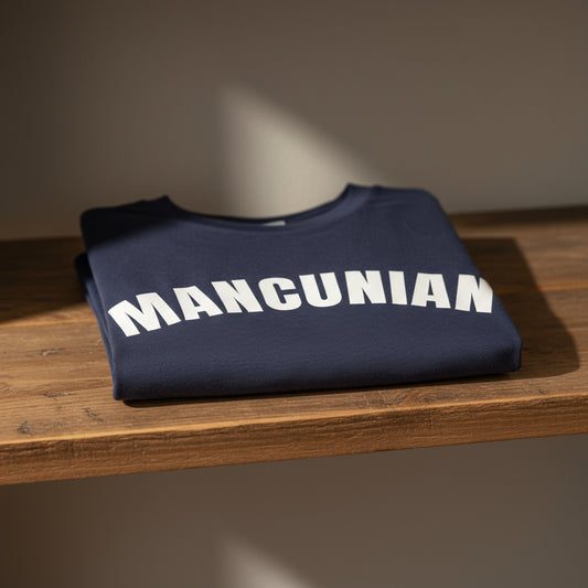 Navy Mancunian '3D' Premium T-Shirt