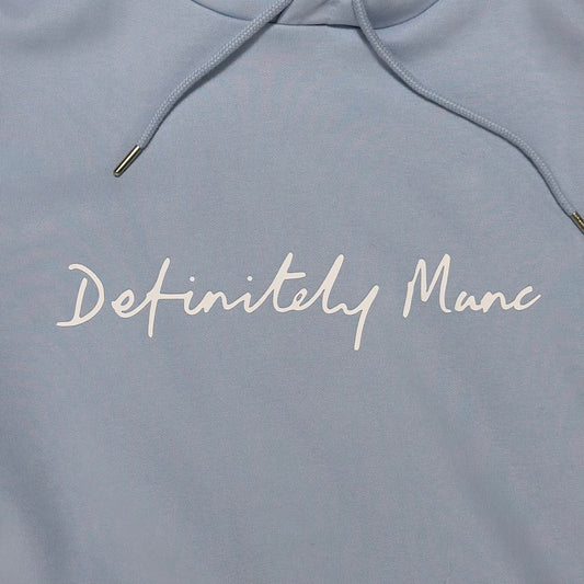 Sky Blue Definitely Manc '3D' Premium Hoodie