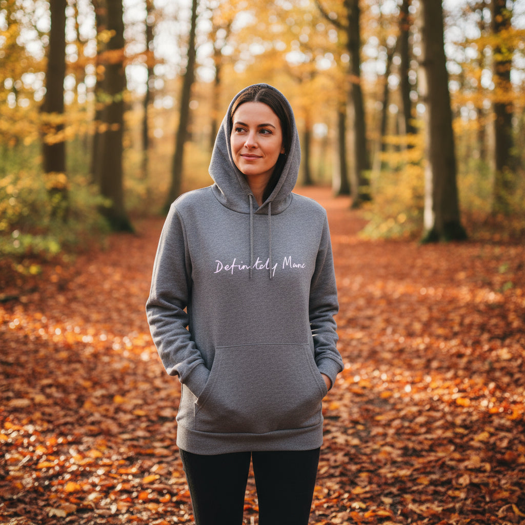 Grey Definitely Manc Hoodie