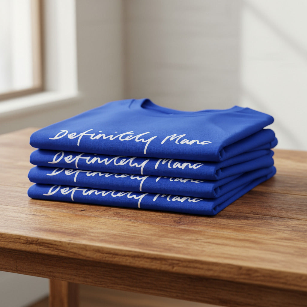 Blue Definitely Manc T-Shirt