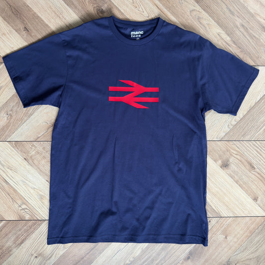 Navy Rail Logo '3D' T-Shirt