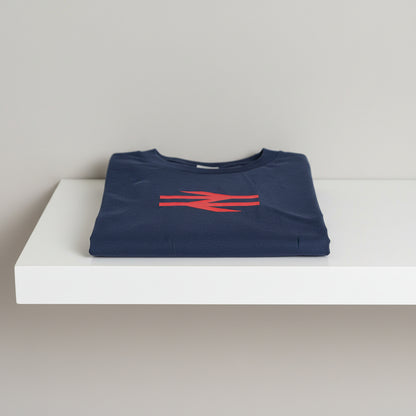 Navy Rail Logo '3D' T-Shirt