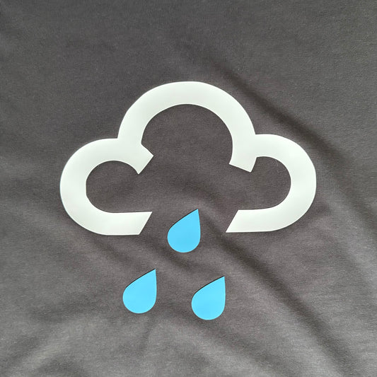 Charcoal Rain Cloud '3D' T-Shirt