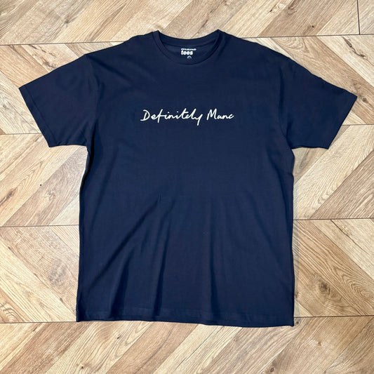 Navy Definitely Manc '3D' T-Shirt