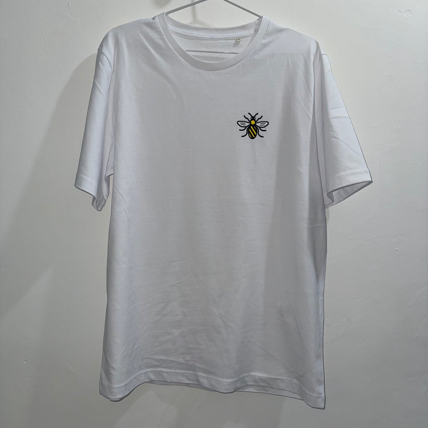 White Manc Bee '3D' Premium T-Shirt