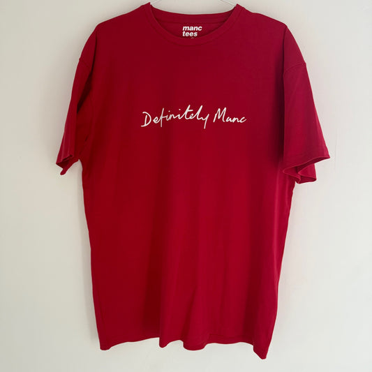 Red Definitely Manc '3D' T-Shirt
