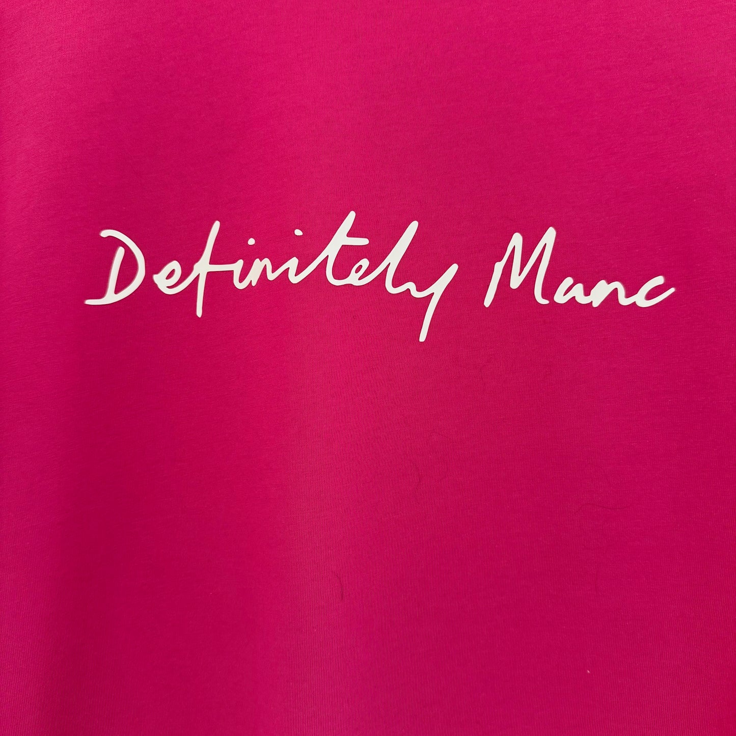 Rose Pink Definitely Manc '3D' Premium T-Shirt