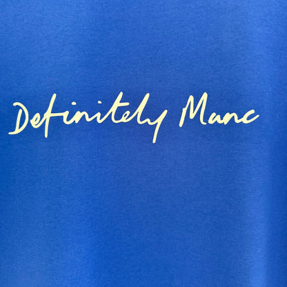 Blue Definitely Manc '3D' Premium T-Shirt