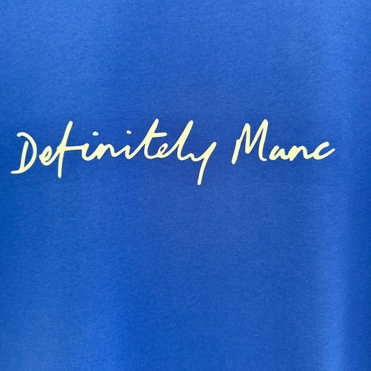 Blue Definitely Manc '3D' Premium T-Shirt