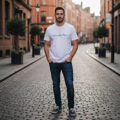 White Definitely Manc '3D' Premium T-Shirt