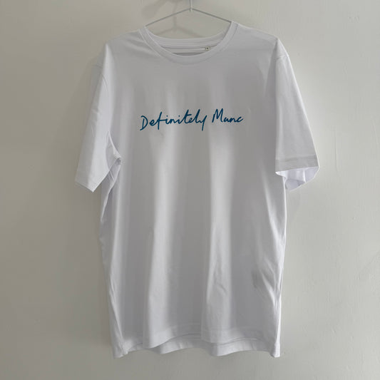 White Definitely Manc '3D' Premium T-Shirt