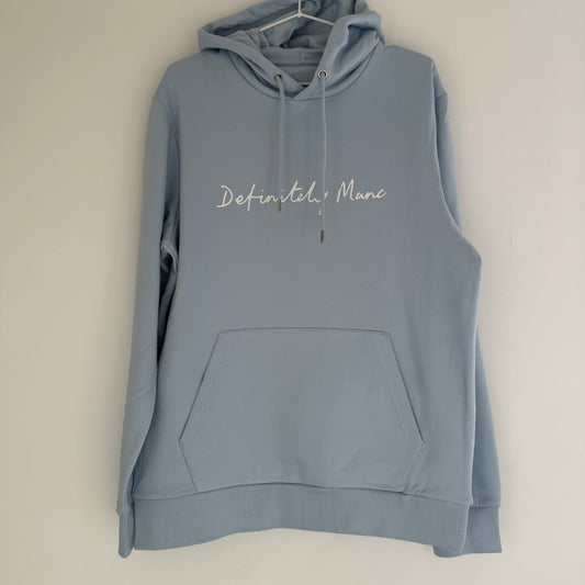 Sky Blue Definitely Manc '3D' Premium Hoodie