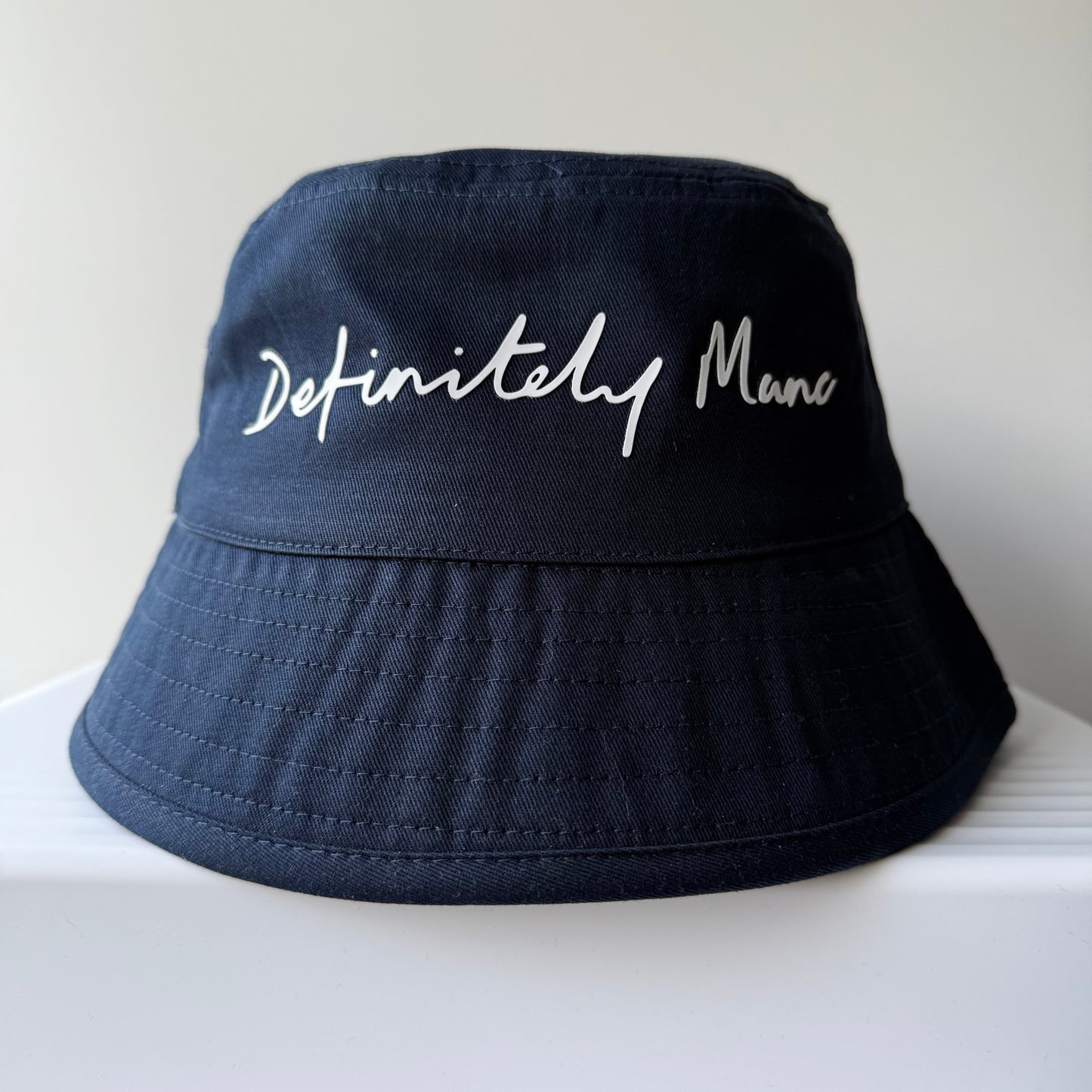 Navy Definitely Manc '3D' Bucket Hat