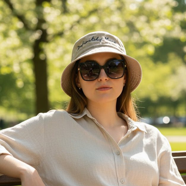 Sand Definitely Manc '3D' Bucket Hat