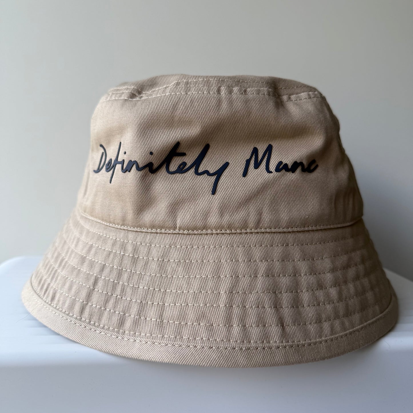 Sand Definitely Manc '3D' Bucket Hat