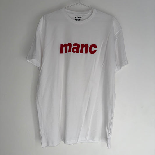 White Manc '3D' T-Shirt