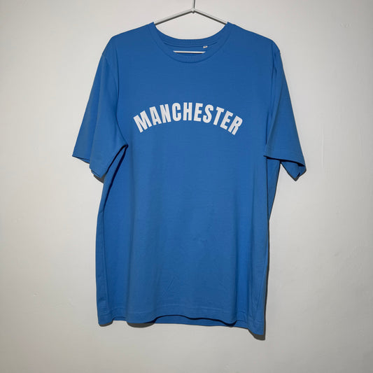 Azure Blue Manchester '3D' Premium T-Shirt