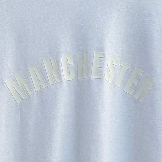 White Manchester '3D' WhiteWash T-shirt