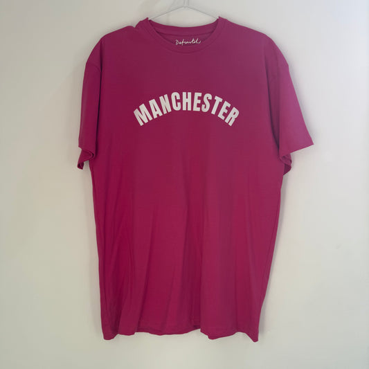 Cerise Manchester '3D' T-Shirt
