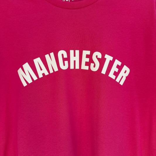 Cerise Manchester '3D' T-Shirt
