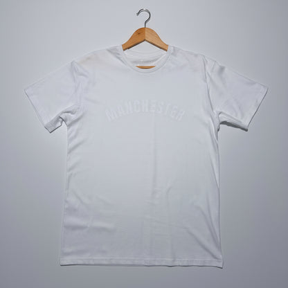 White Manchester '3D' WhiteWash T-shirt