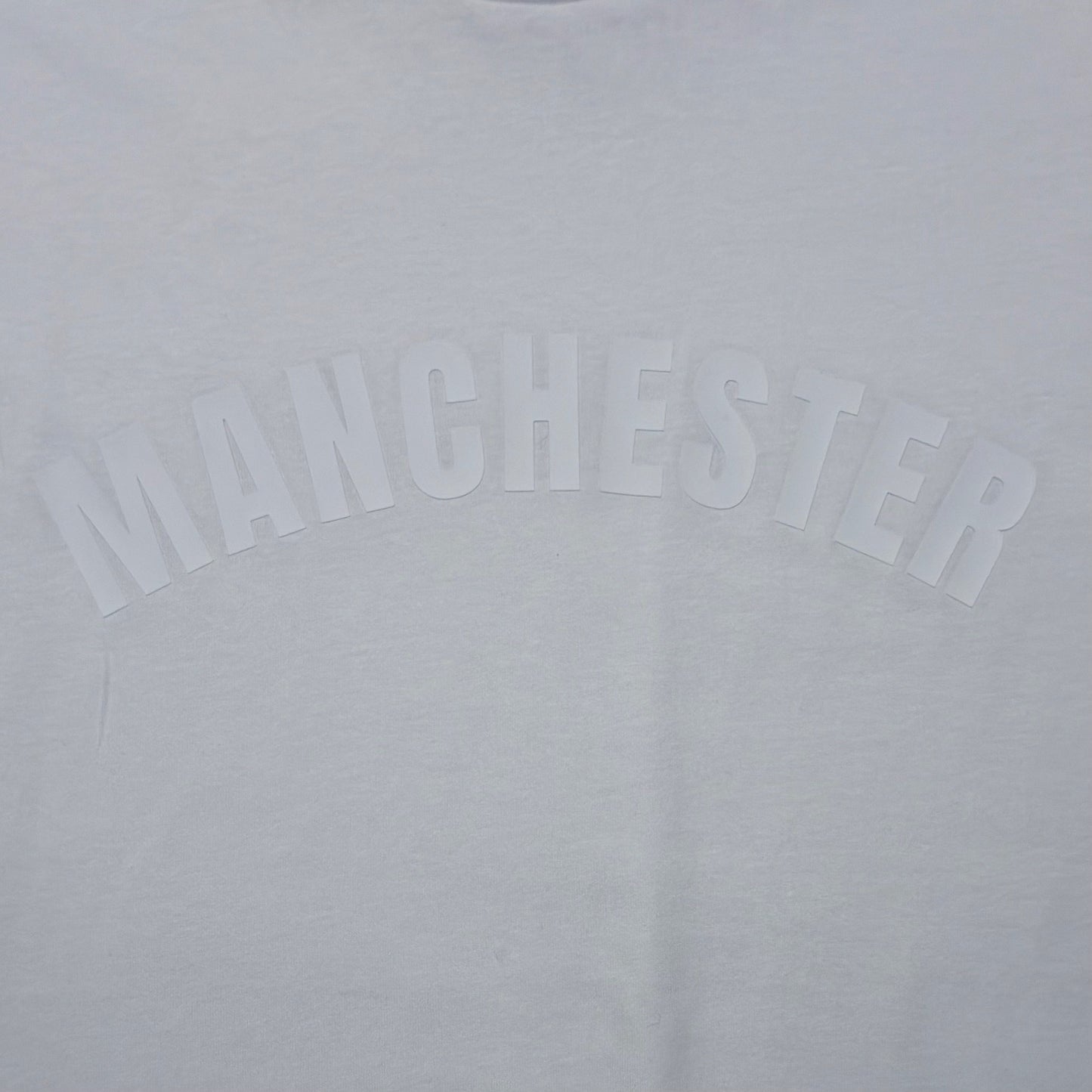 White Manchester '3D' WhiteWash T-shirt