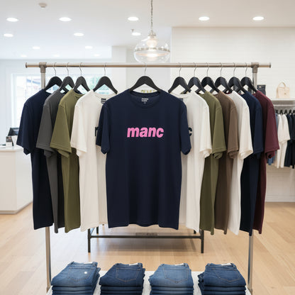 Navy Manc '3D' T-Shirt