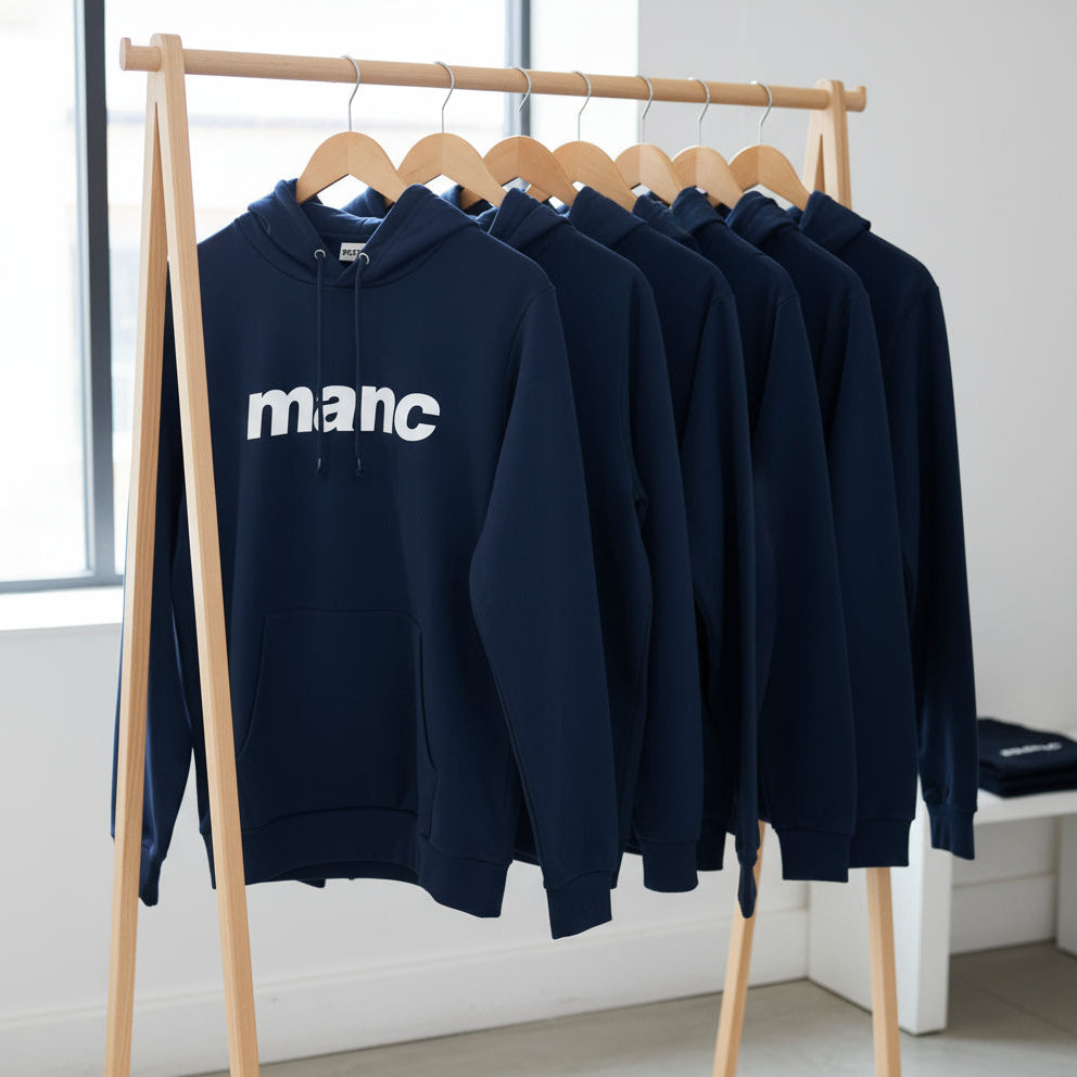 Navy Manc Premium Hoodie