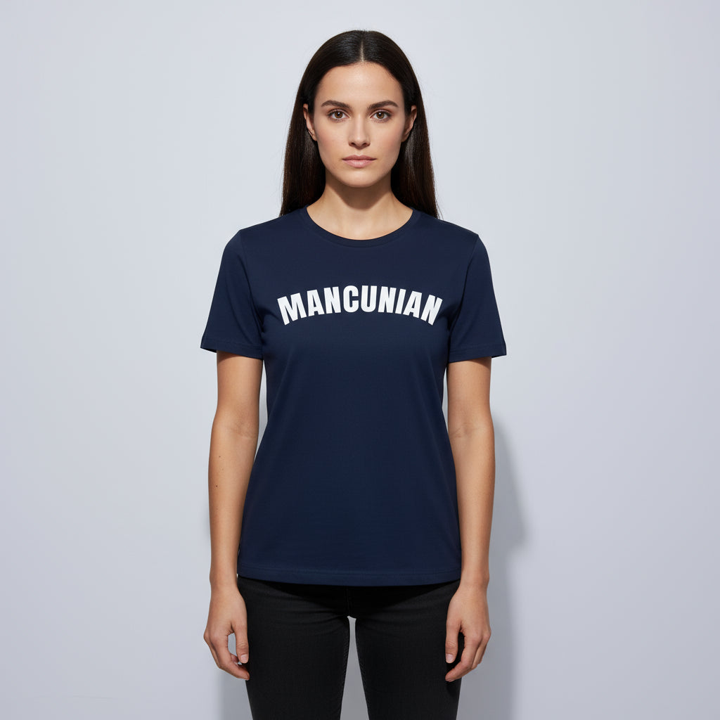 Navy Mancunian '3D' Premium T-Shirt