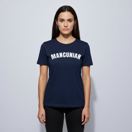 Navy Mancunian '3D' Premium T-Shirt