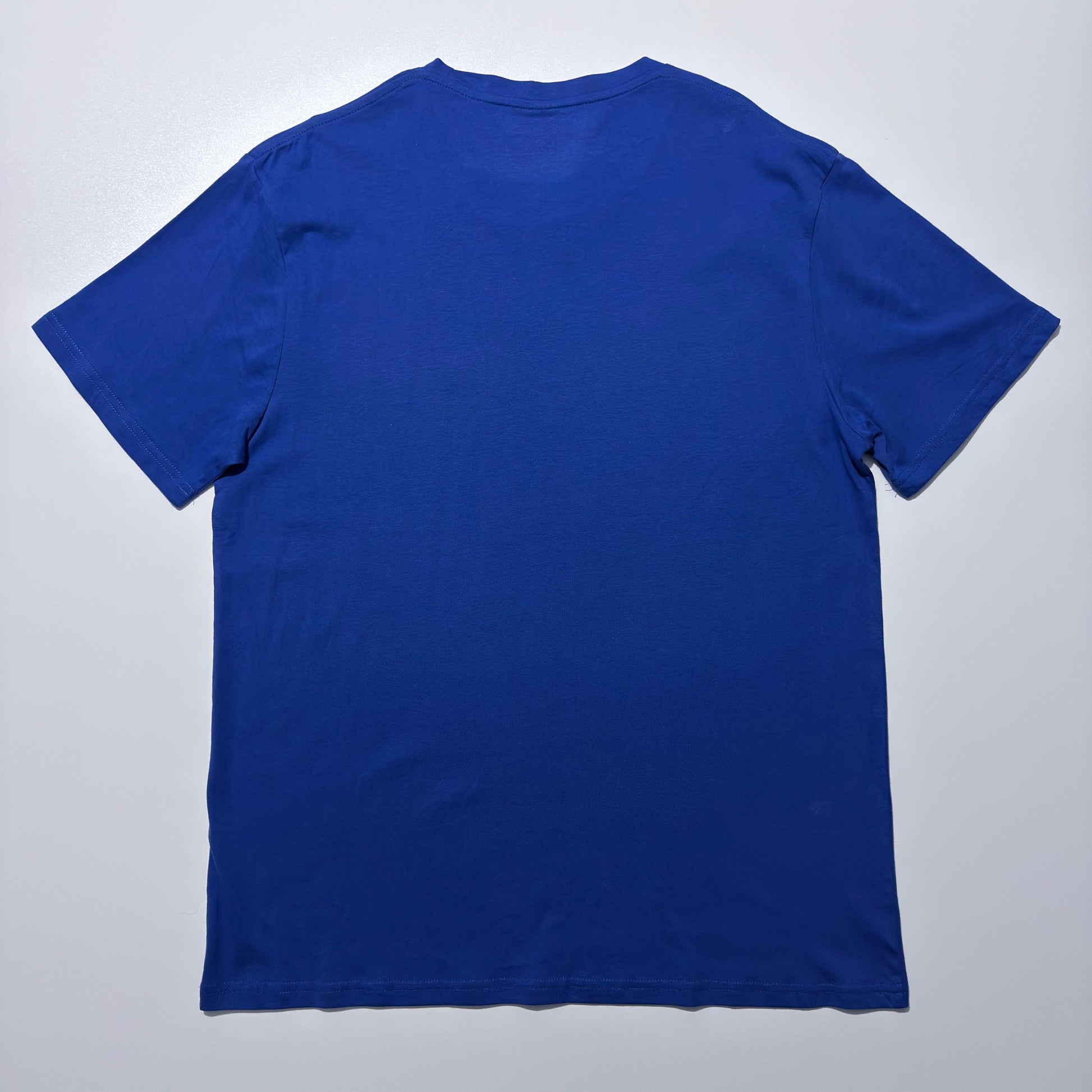 Blue t-shirt on a white background