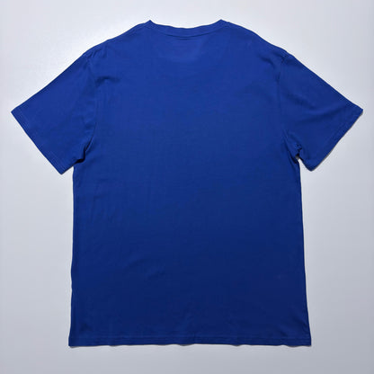 Blue t-shirt on a white background