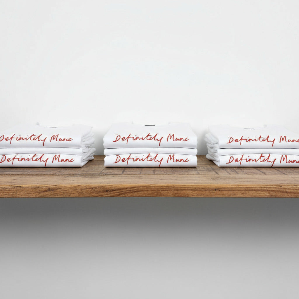 White Definitely Manc '3D' T-Shirt