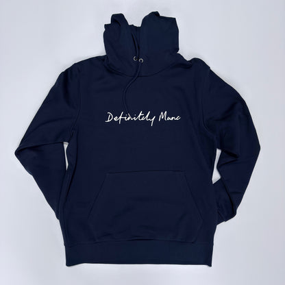 Navy Definitely Manc '3D' Premium Hoodie