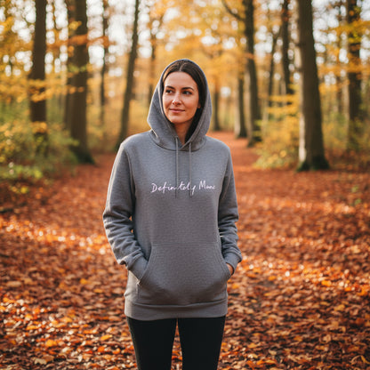 Grey Definitely Manc '3D' Premium Hoodie