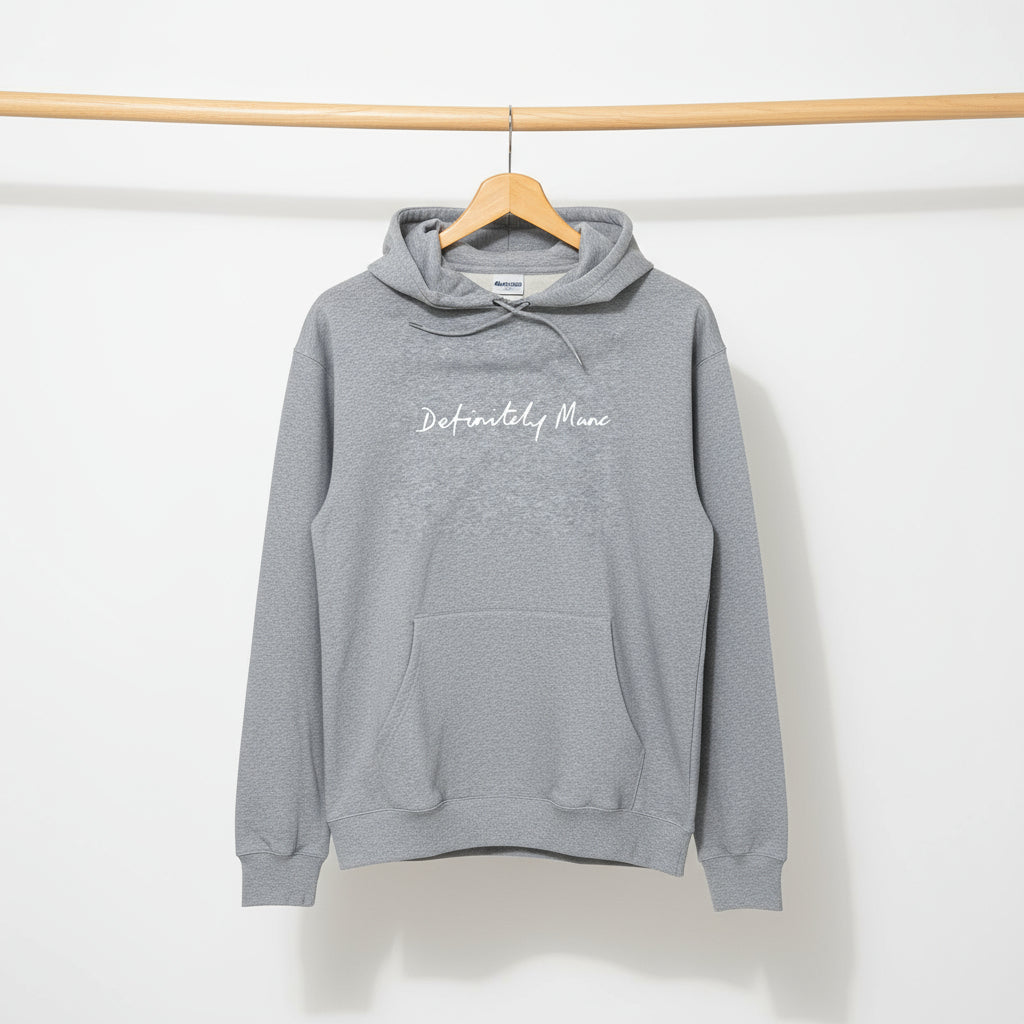 Grey Definitely Manc '3D' Premium Hoodie