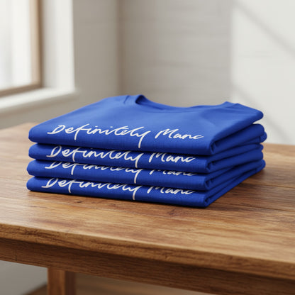 Blue Definitely Manc '3D' Premium T-Shirt