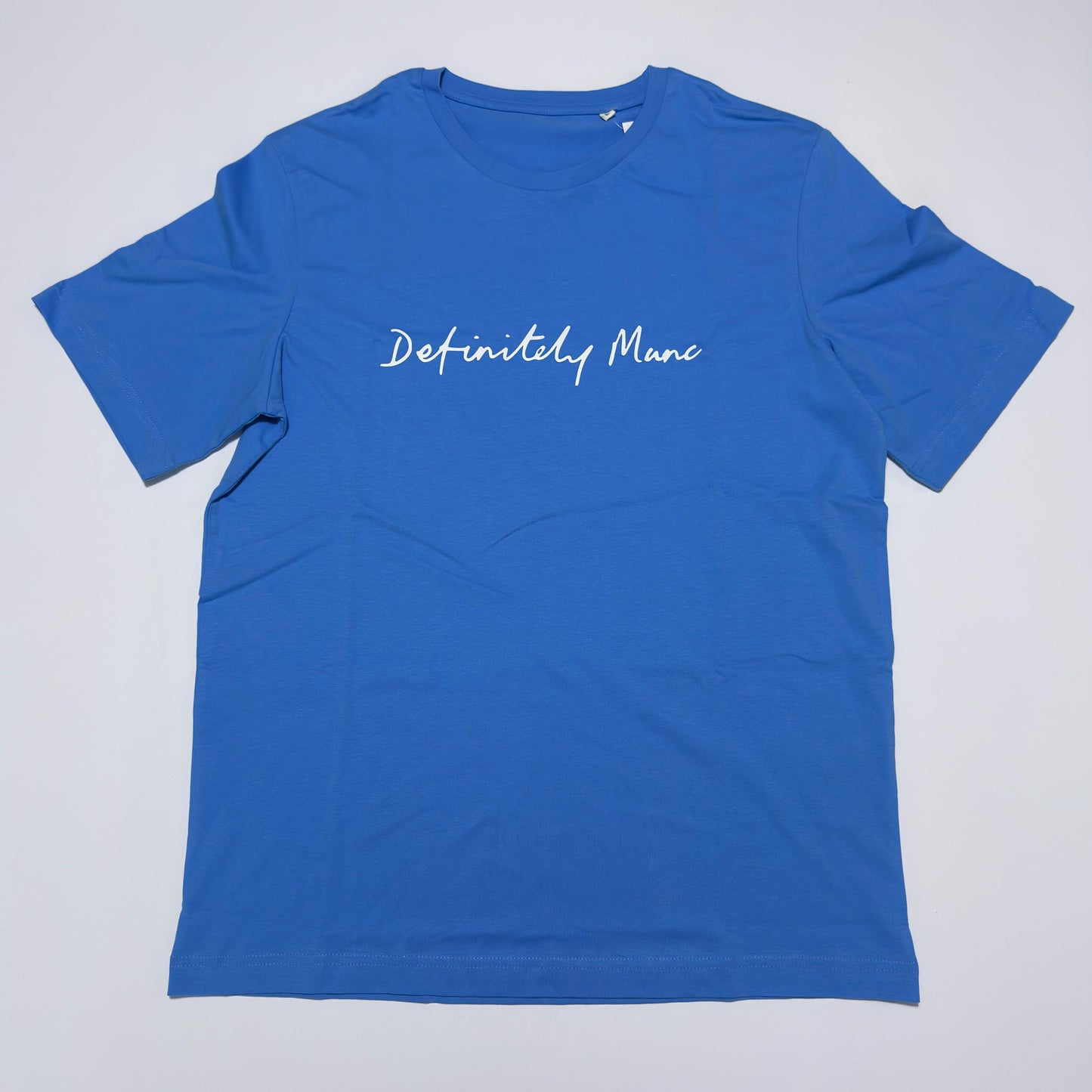 Azure Blue Definitely Manc '3D' Premium T-Shirt