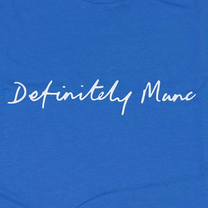 Azure Blue Definitely Manc '3D' Premium T-Shirt