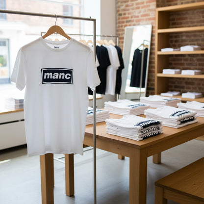 White Manc '3D' T-Shirt