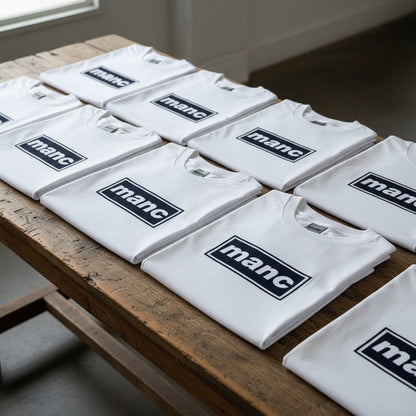 White Manc '3D' T-Shirt