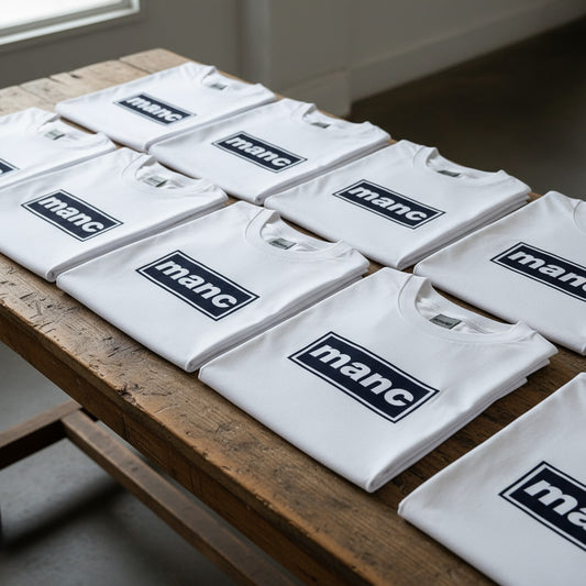 White Manc '3D' T-Shirt