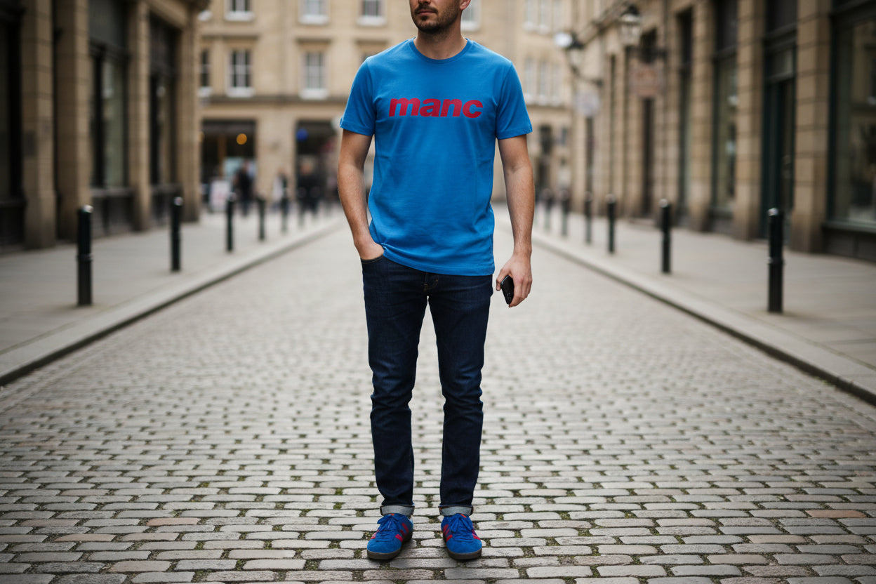 Blue Manc Premium T-Shirt